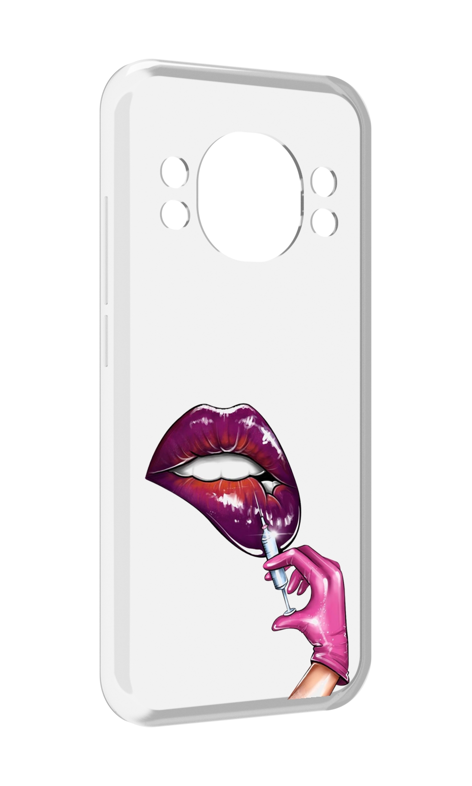 

Чехол MyPads качаем-губы для Doogee S98 / S98 Pro, Прозрачный, Tocco