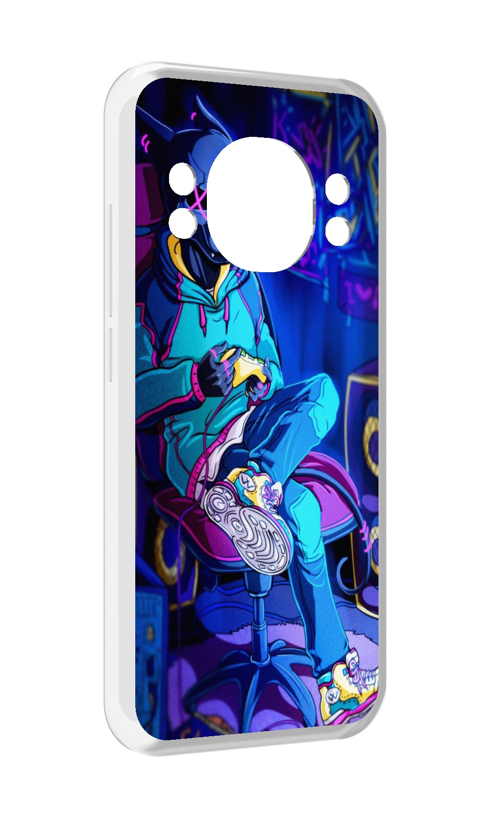 

Чехол MyPads киберпанк игрок для Doogee S98 / S98 Pro, Прозрачный, Tocco