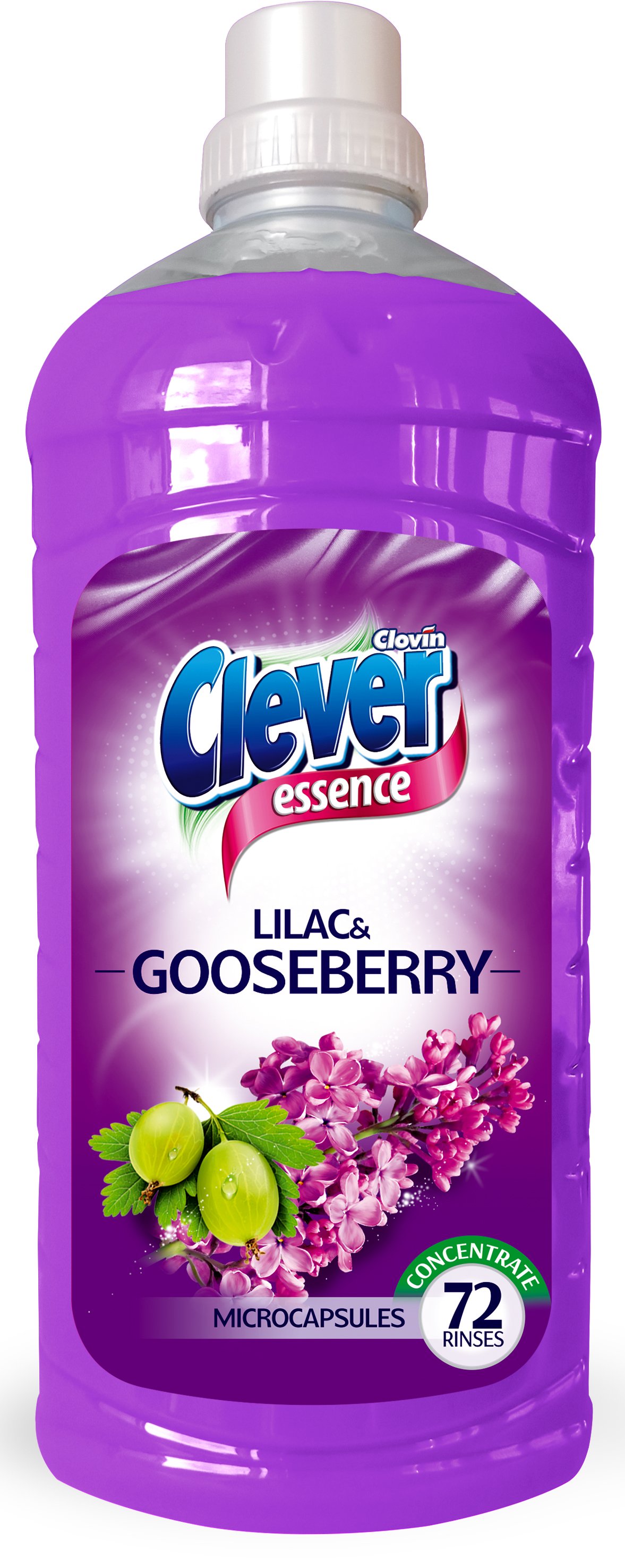 Концентрат для полоскания белья Clever Essenсe Lilac&Gooseberry (Сирень и крыжовник) 1,8 л
