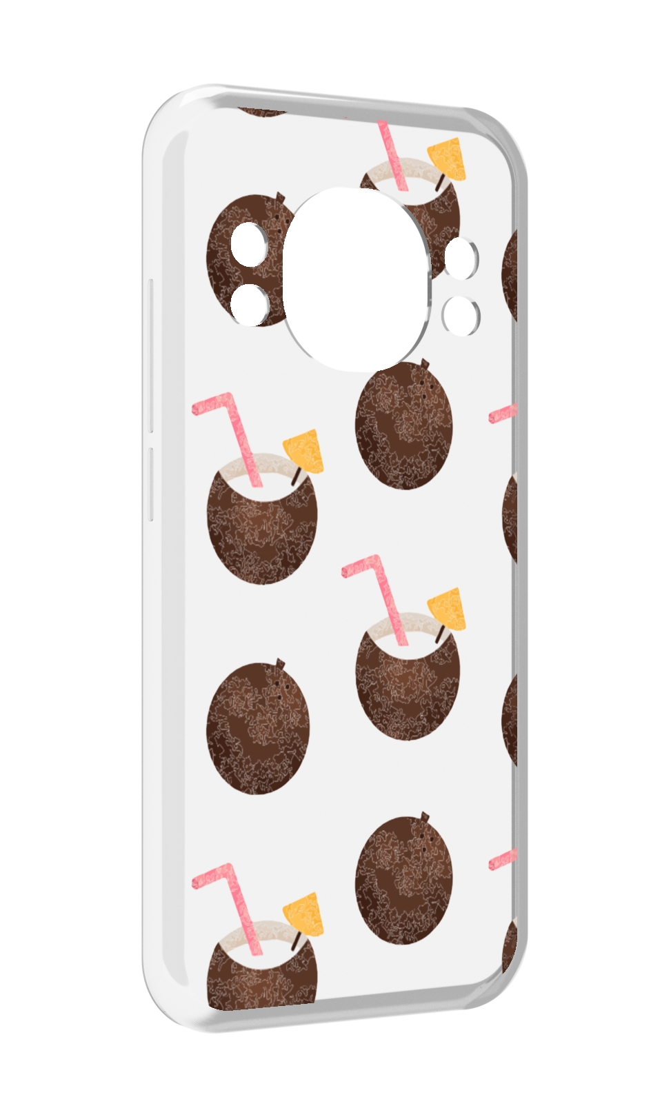 

Чехол MyPads кокосики для Doogee S98 / S98 Pro, Прозрачный, Tocco