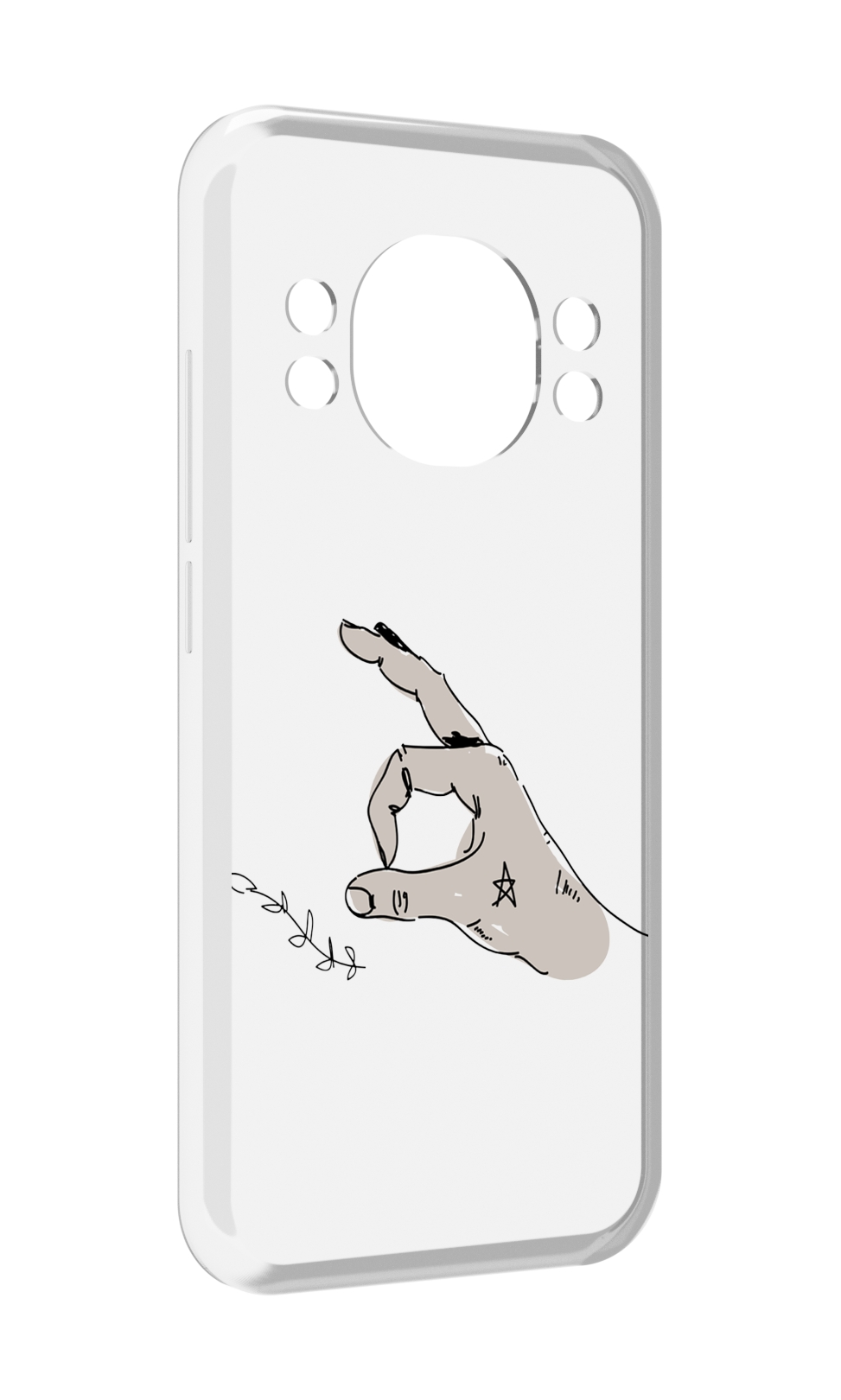 

Чехол задняя-панель-накладка-бампер MyPads кольцо для Doogee S98 / S98 Pro противоударный, Прозрачный, Tocco