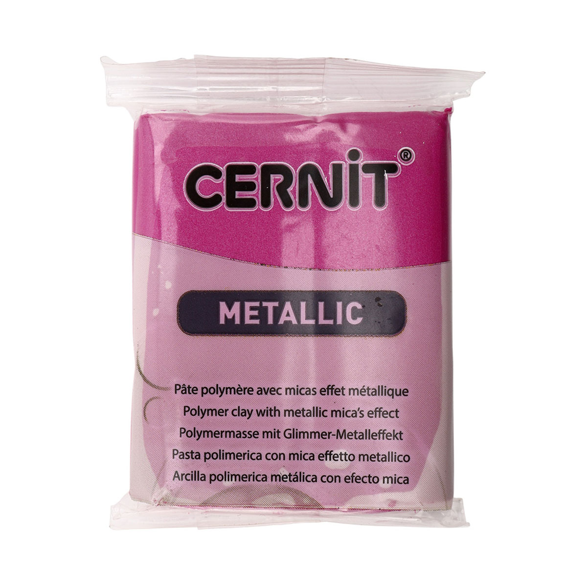 Пластика Cernit Metallic, 56 грамм, цвет 460 маджента, арт. CE0870056