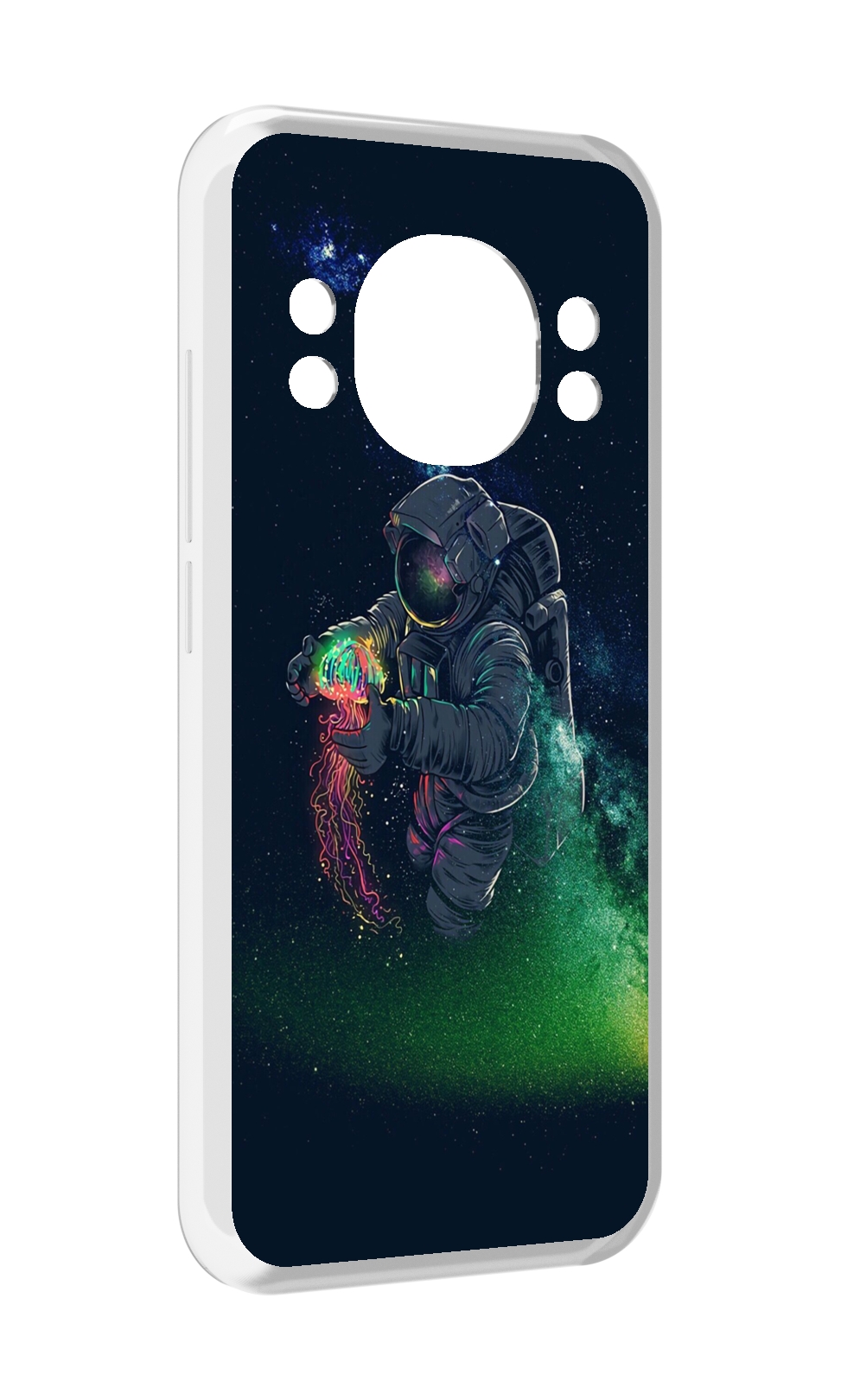 

Чехол MyPads космонавт-с-оружием-арты для Doogee S98 / S98 Pro, Прозрачный, Tocco