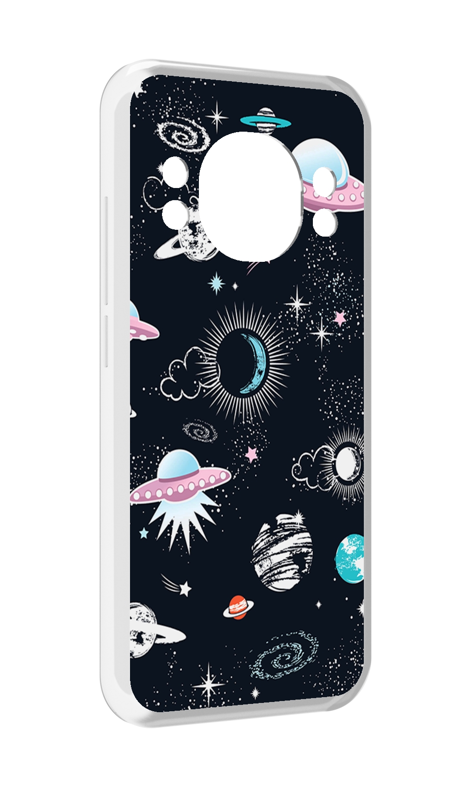 

Чехол MyPads космос-мини-картинки для Doogee S98 / S98 Pro, Прозрачный, Tocco