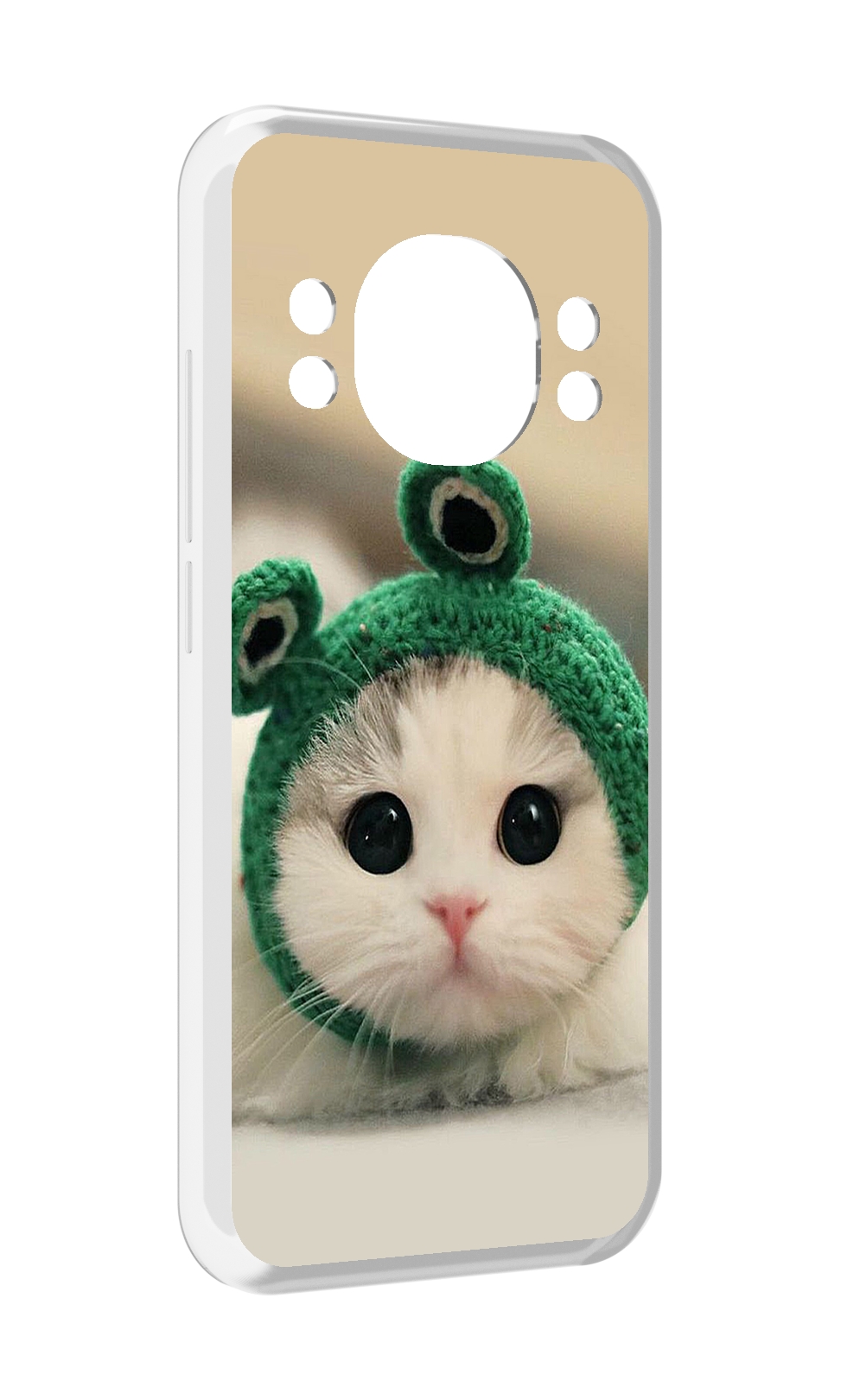 

Чехол MyPads кот-лягушка детский для Doogee S98 / S98 Pro, Прозрачный, Tocco