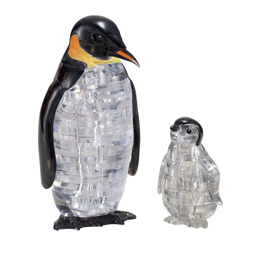 фото 3d головоломка crystal puzzle пингвины