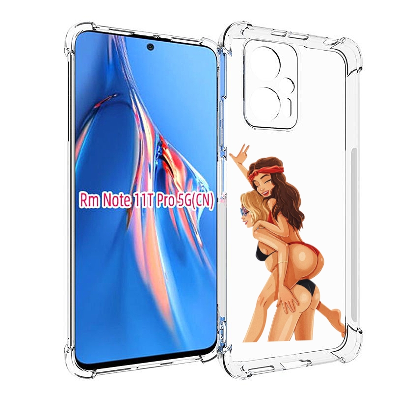 

Чехол MyPads две-подружки-в-купальниках женский для Xiaomi Redmi Note 11T Pro / 11T Pro..., Прозрачный, Tocco