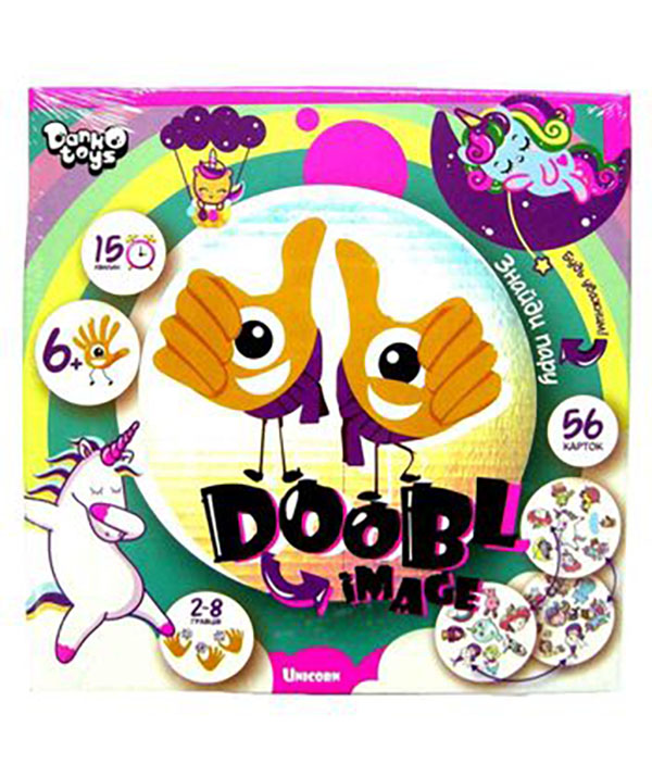 фото Детская настольная игра doobl image. двойная картинка, круглые карты danko toys dbi-01-04