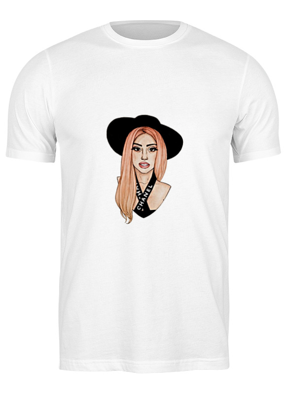 

Футболка мужская Printio Lady gaga белая XL, Белый, Lady gaga