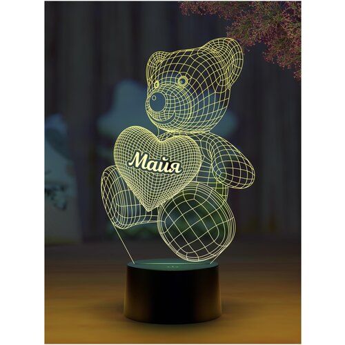 

Сувенирный ночник "Мишка с именем Майя"