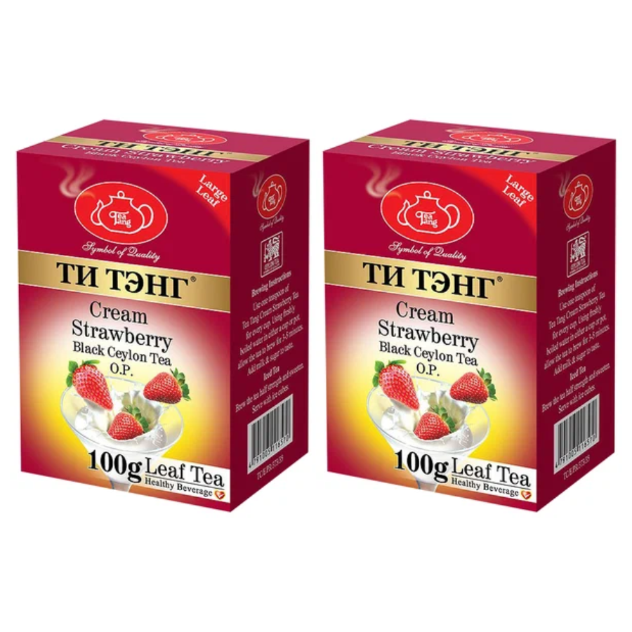 

Чай черный Ти Тэнг Клубника со сливками, 100 г х 2 шт