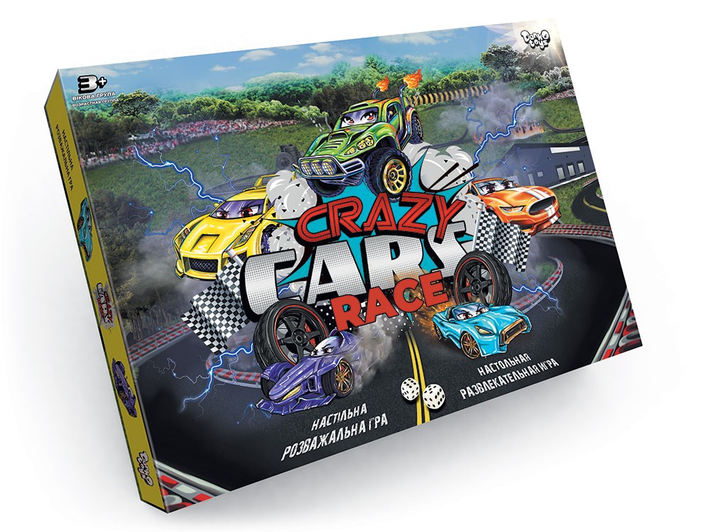 Настольная игра Crazy Cars Race Danko Toys