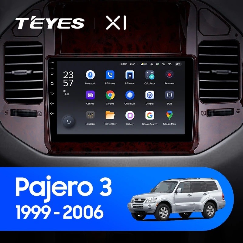 Штатная магнитола Teyes X1 4G 232 Mitsubishi Pajero 3 V70 V60 1999-2006 2630000₽