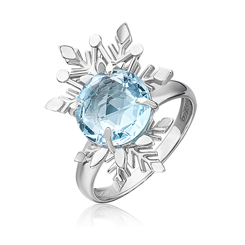 

Кольцо из серебра р.  PLATINA jewelry 01-5471-00-201-0200-69, топаз, 01-5471-00-201-0200-69