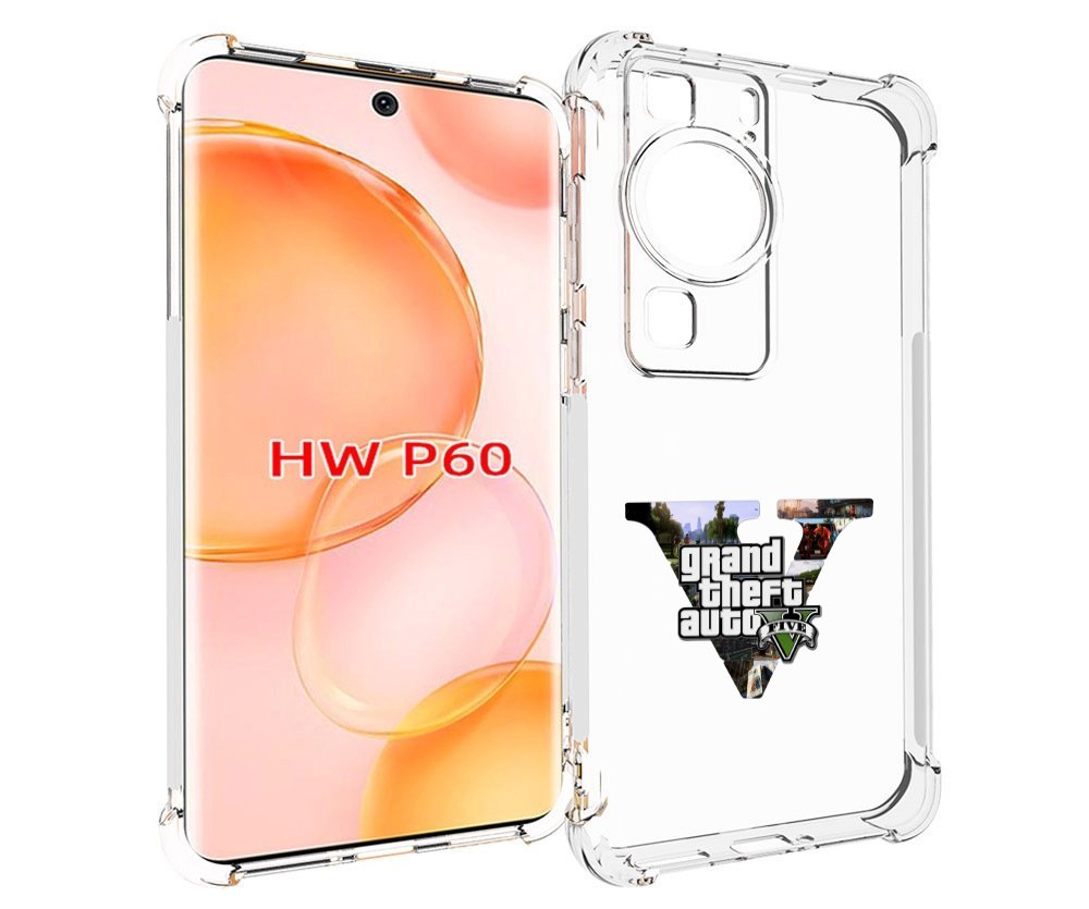 Чехол MyPads GTA 5 логотип для Huawei P60
