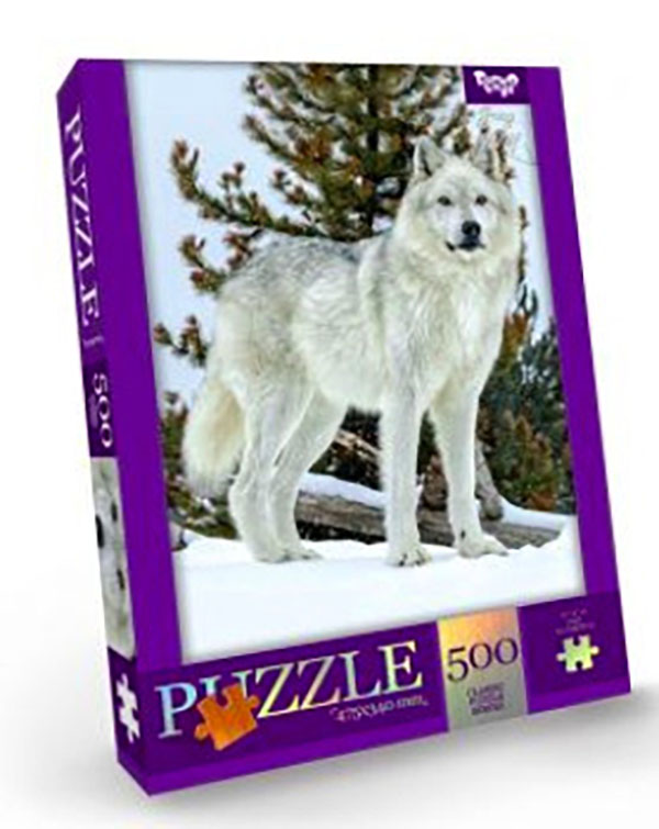 фото Пазл серый волк, 500 элементов danko toys c500-13-03