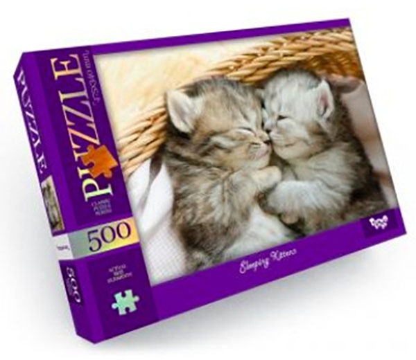 

Пазл Спящие котята, 500 элементов Danko Toys C500-13-04, C500-13-04