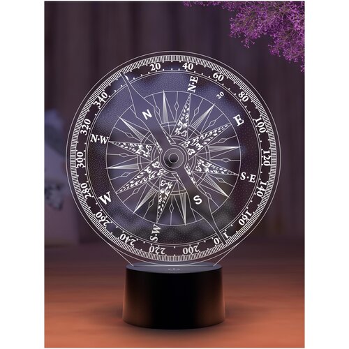 

Сувенирный ночник "Старый компас"