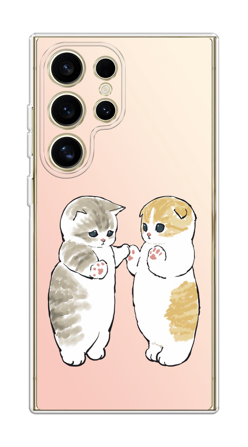 

Чехол на Samsung Galaxy S24 Ultra "Пухлые котики", Розовый;бежевый;серый, 2109250-1