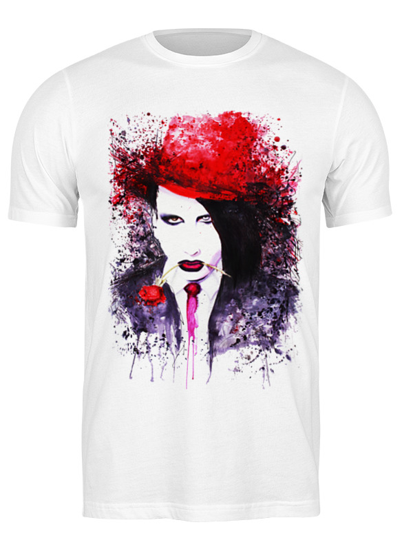 

Футболка мужская Printio Marilyn manson белая 3XL, Белый, Marilyn manson
