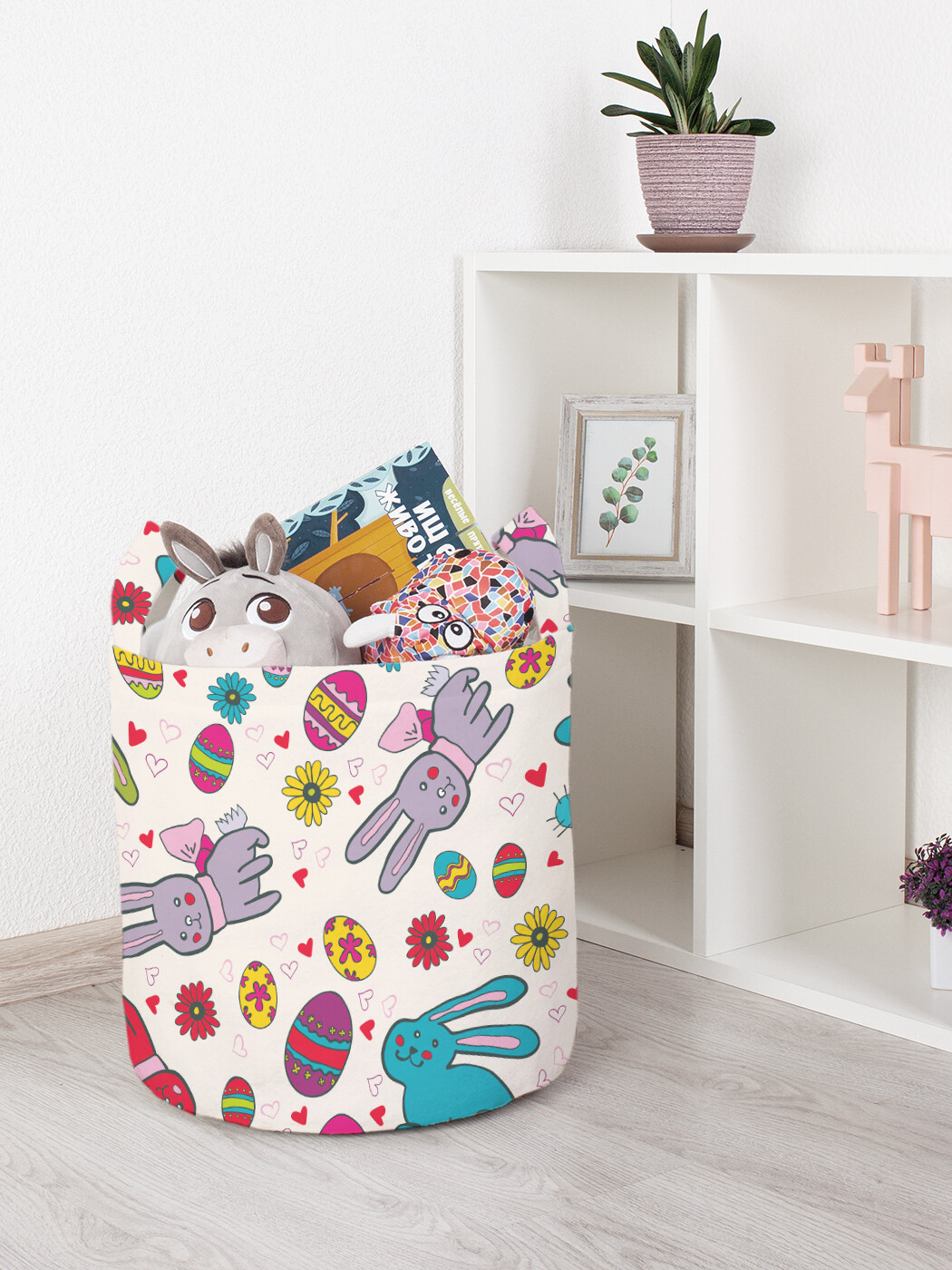 

Корзина для игрушек JoyArty 35x35 см toba_25669_S, Разноцветный