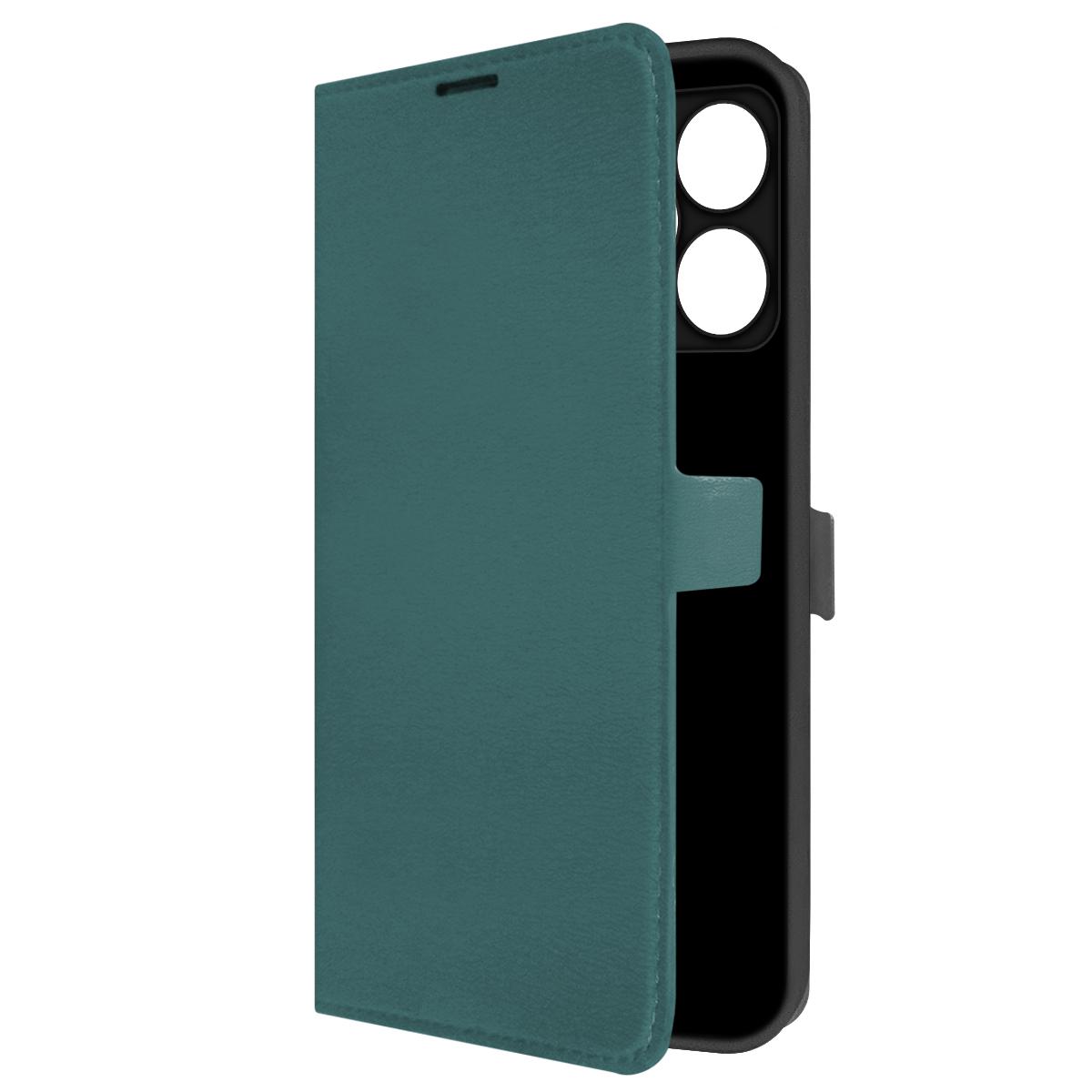

Чехол-книжка Krutoff Eco Book для Realme C51/C53 зелёный опал, Зеленый