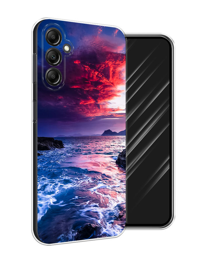 

Чехол Awog на Samsung Galaxy A15 "Волны 1", Розовый;синий, 2108950-1