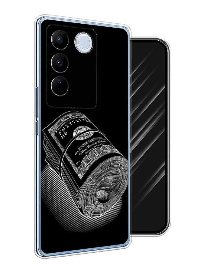 

Чехол Awog на Vivo V27/V27 Pro "Кубышка денег", Черный;серебристый, 268550-5