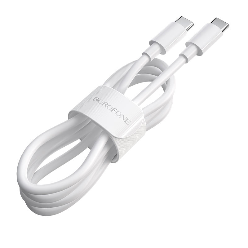 

Кабель BOROFONE BX44 USB Type-C - USB Type-C, 2 м, белый