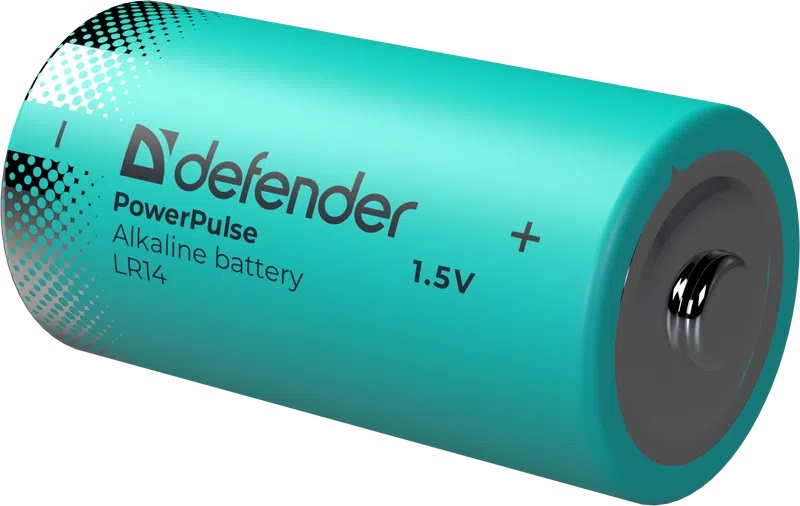 Батарейка C щелочная Defender PowerPulse LR14-2BL 56214