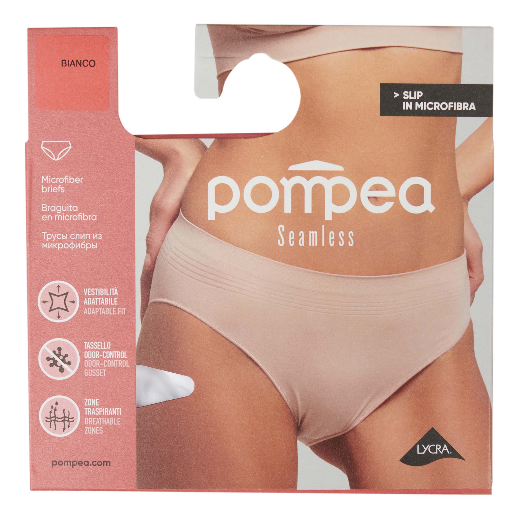 Трусы женские Pompea белые S/M