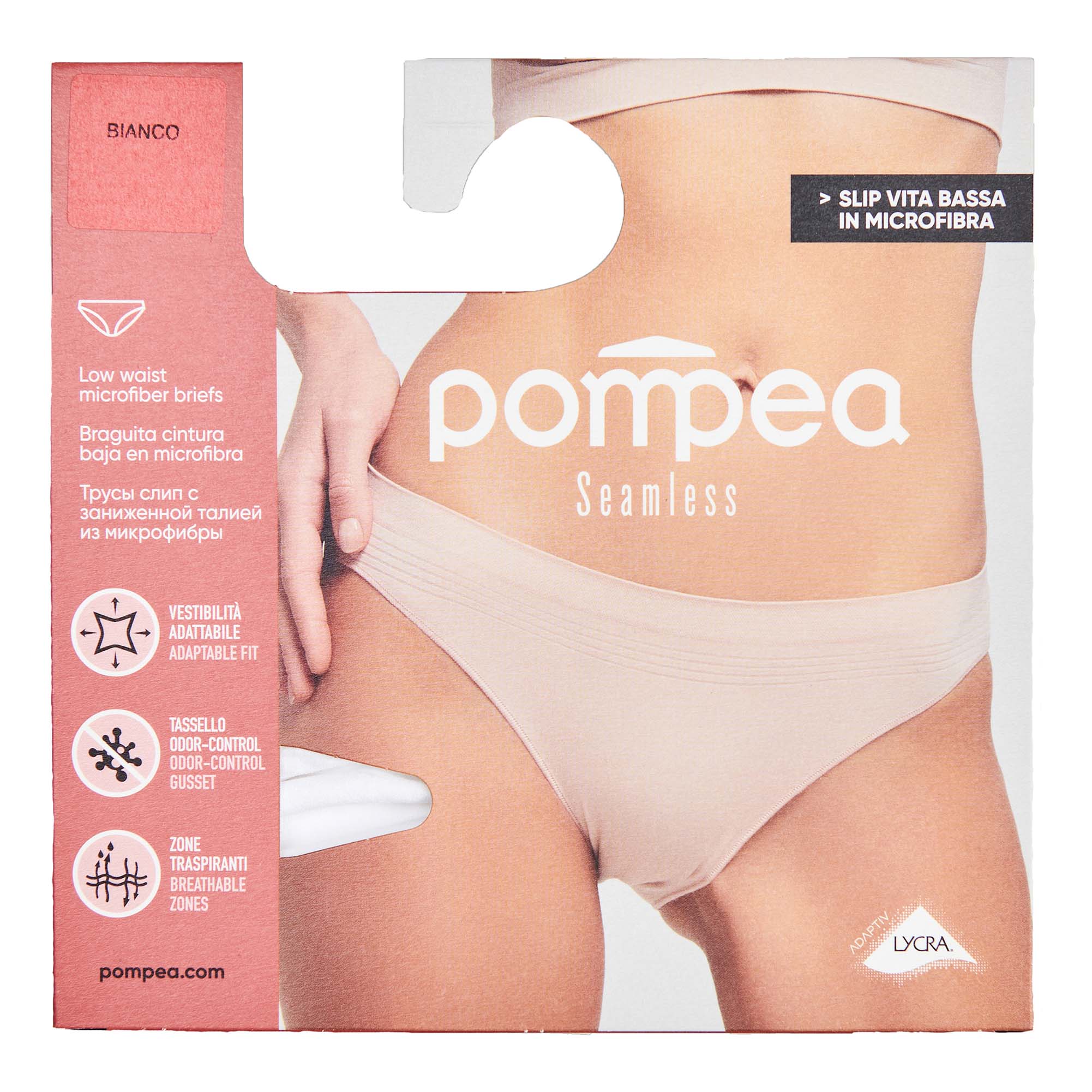 фото Трусы женские pompea белые s/m