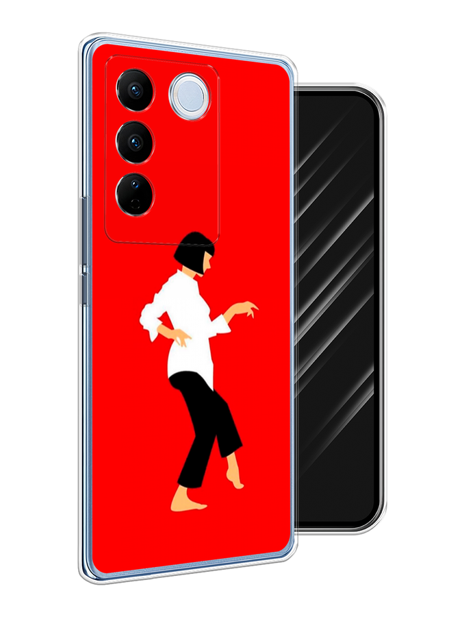 

Чехол Awog на Vivo V27/V27 Pro "Криминальное чтиво 1", Красный;белый;черный, 268550-7