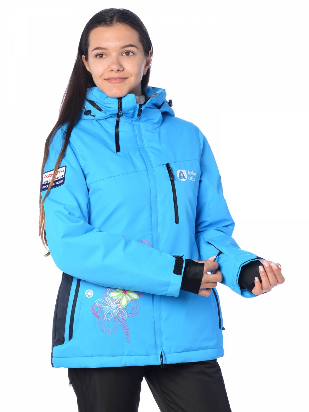 Горнолыжная куртка женская AZIMUTH 15535 размер 50, голубой