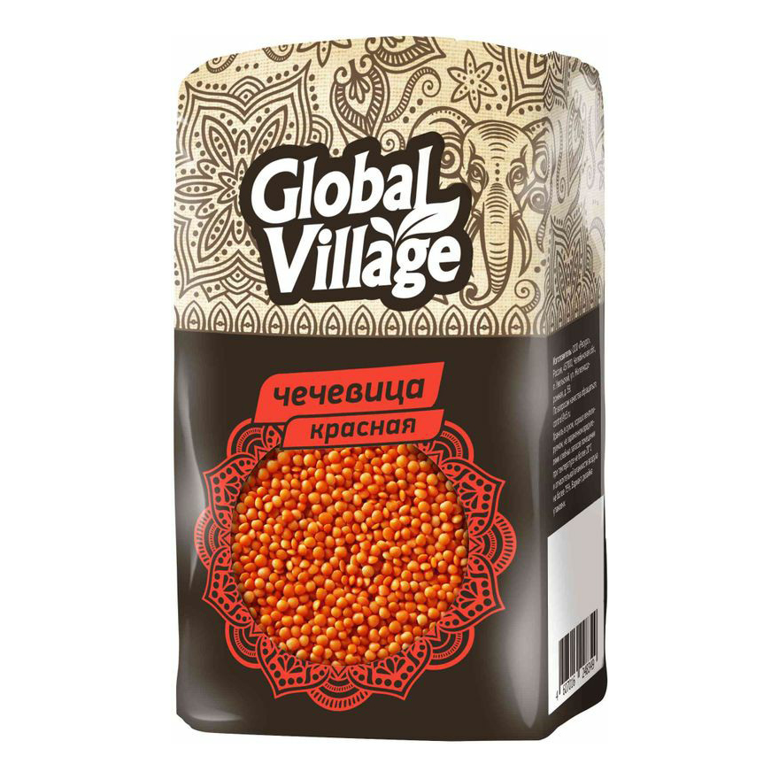 Чечевица Global Village красная 450 г