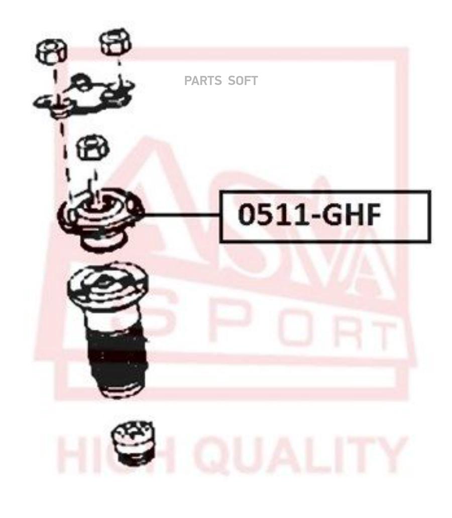 

Опора амортизатора передняя MAZDA ASVA 0511GHF