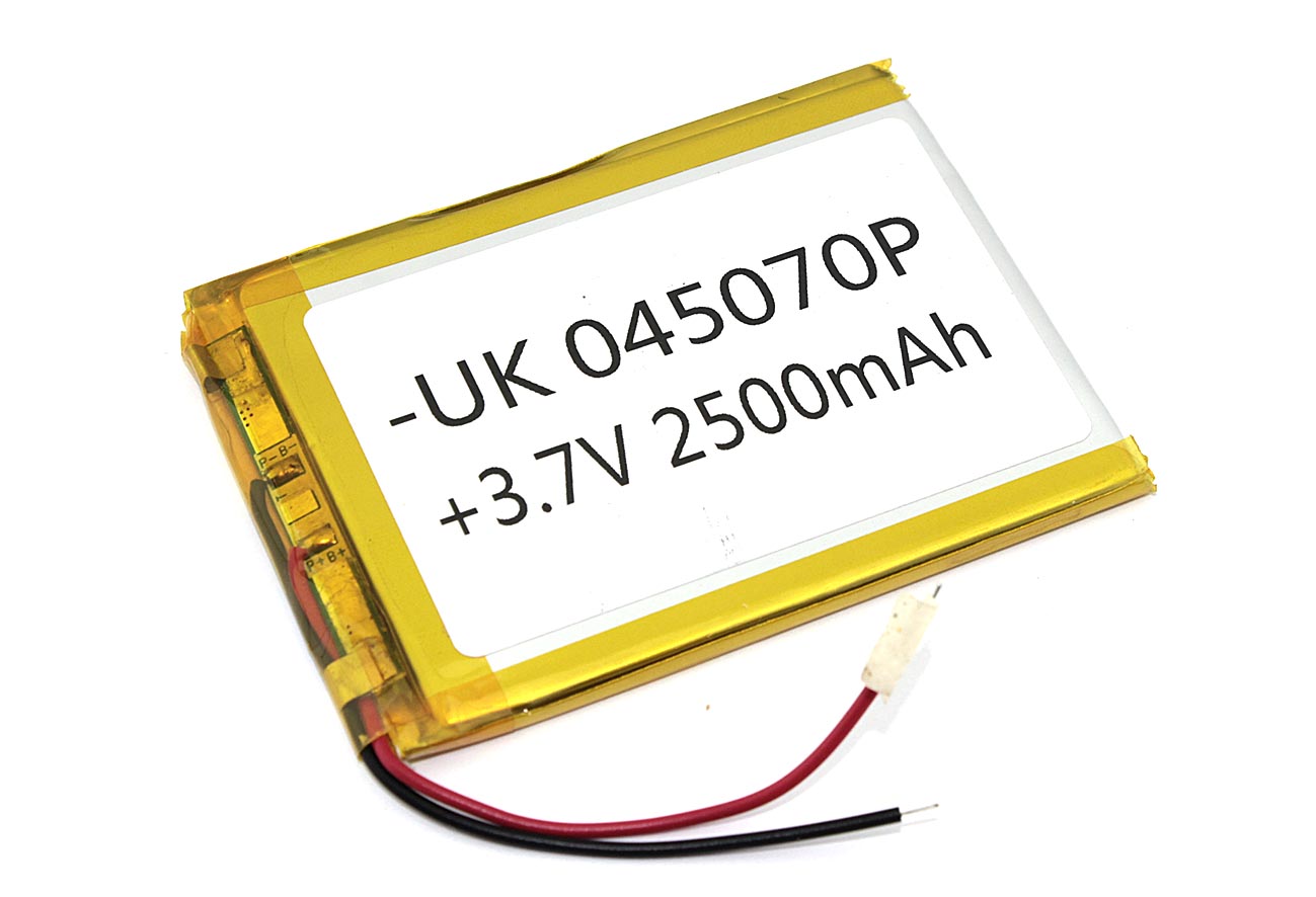 

Аккумуляторная батарея OEM Li-Pol 4*50*70мм 2pin 3.7V/2500mAh