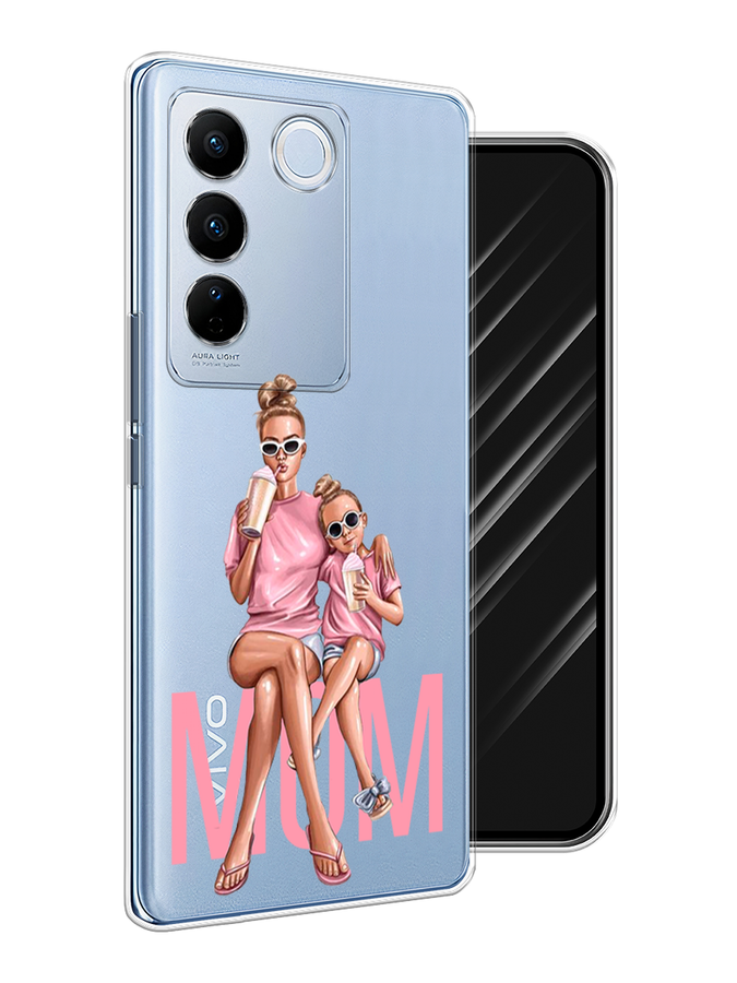 

Чехол Awog на Vivo V27/V27 Pro "Lovely mom", Бежевый;розовый;прозрачный, 268550-7