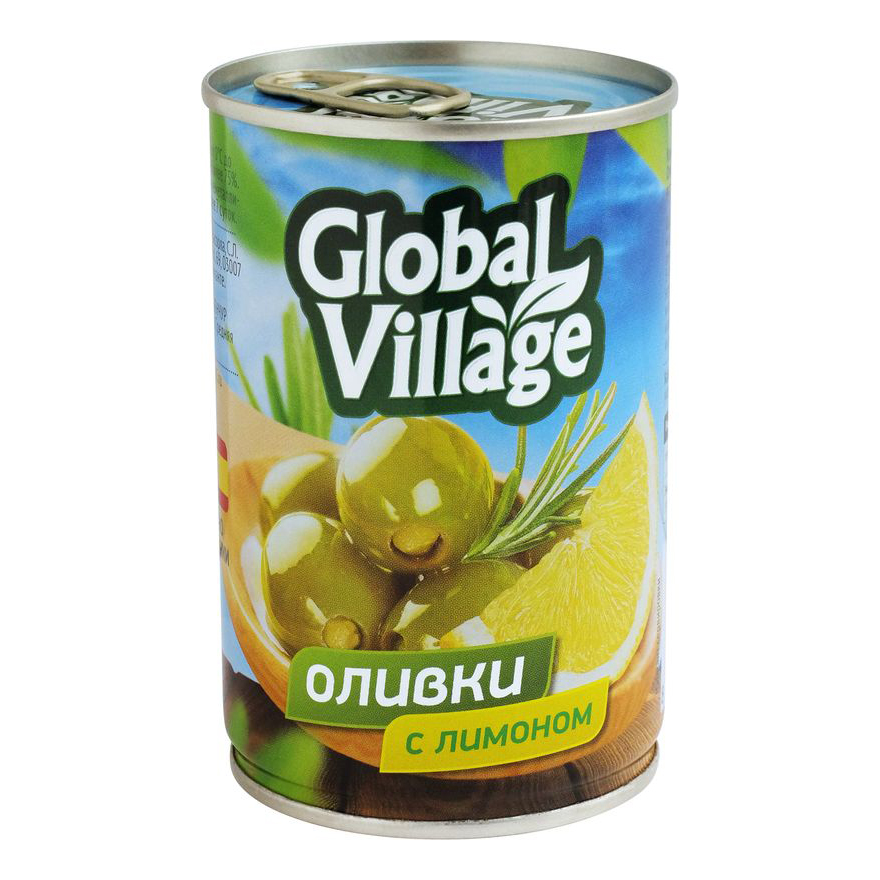 Оливки Global Village фаршированные лимоном 300 г