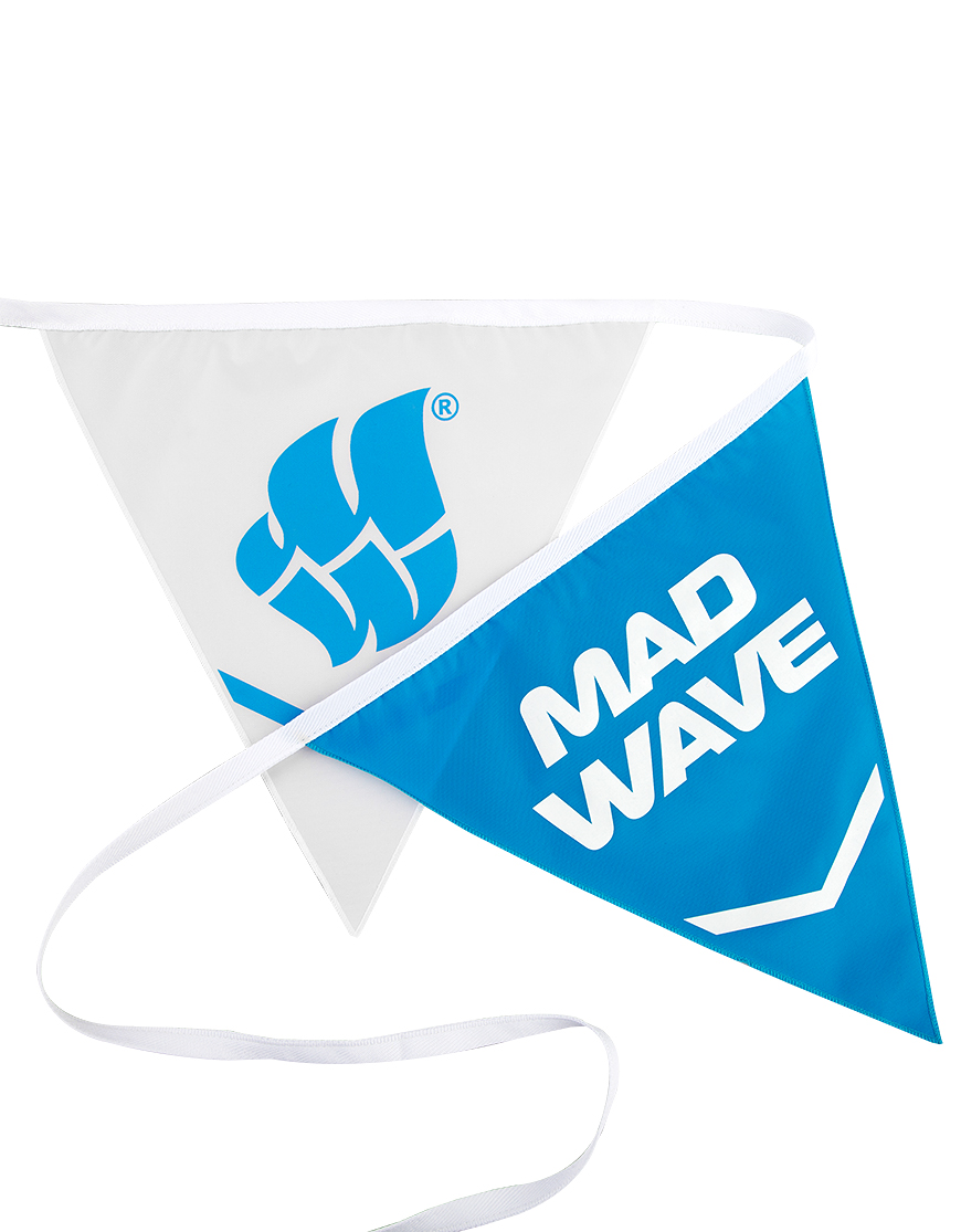 Гирлянда-растяжка Mad Wave Флажки M150605016W 2500 см синий