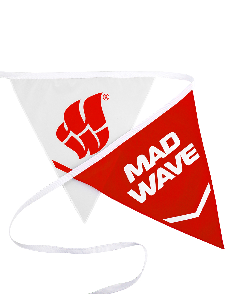 Гирлянда-растяжка Mad Wave Флажки M150605105W 2500 см красный