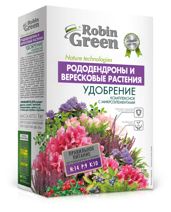 

Минеральное удобрение комплексное Robin Green Уд0102ROB06 1 кг, Для рододендронов и вересковых растений