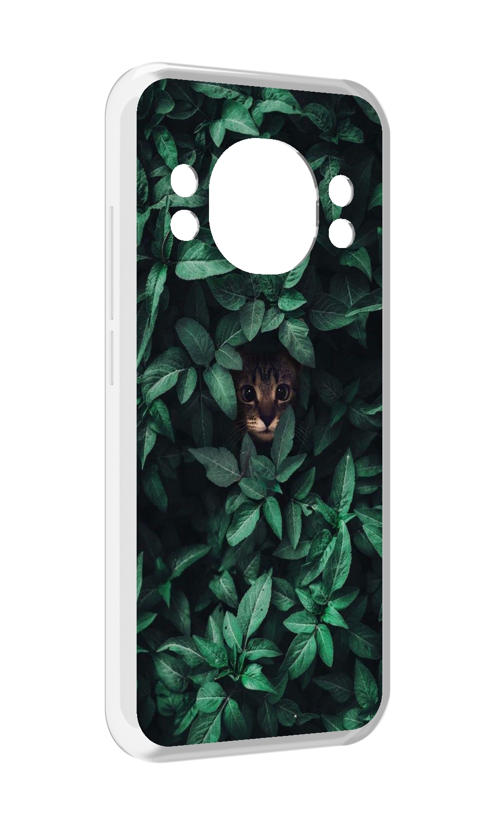 

Чехол MyPads котенок в листьях для Doogee S98 / S98 Pro, Прозрачный, Tocco