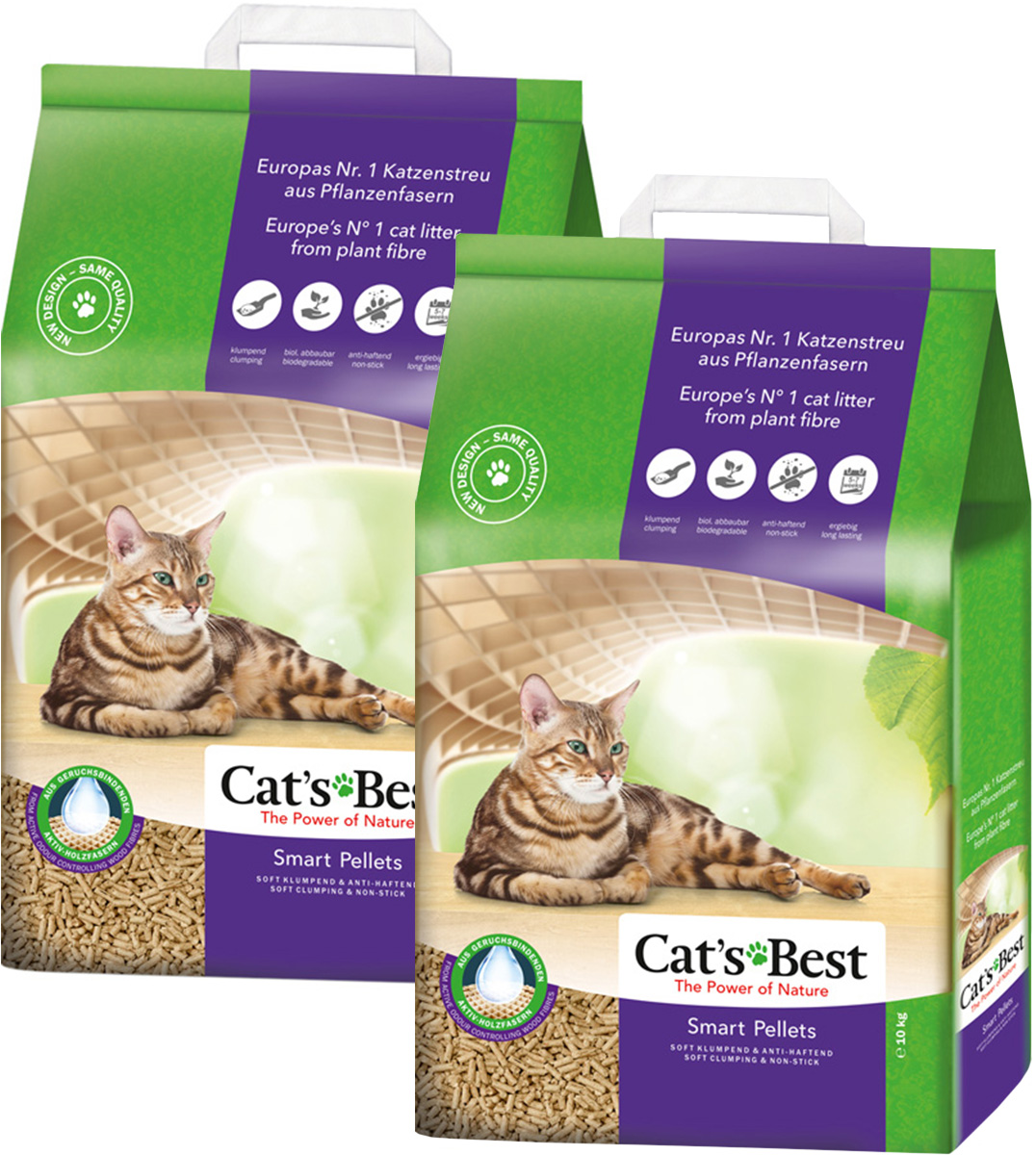 

CAT'S BESТ CAT'S BEST SMART PELLETS - Кэтс Бэст наполнитель древесно-комкующийся для длинн