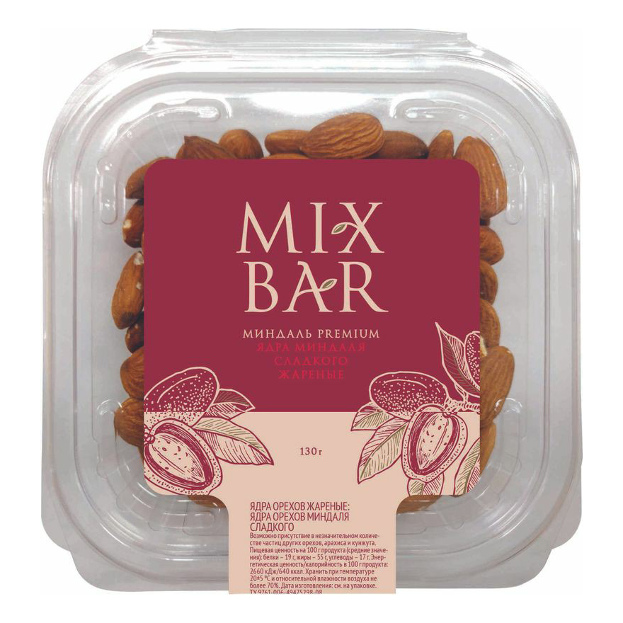 

Миндаль Mixbar Premium жареный 130 г