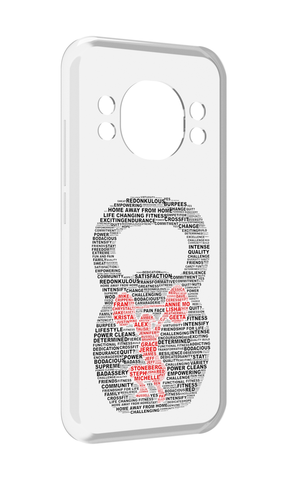 

Чехол MyPads бодибилдинг гиря из слов для Doogee S98 / S98 Pro, Прозрачный, Tocco