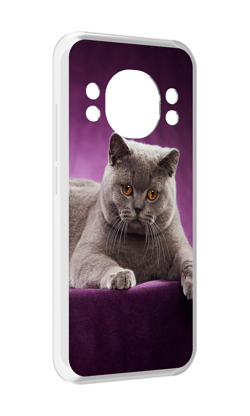 

Чехол MyPads кошка британская короткая для Doogee S98 / S98 Pro, Прозрачный, Tocco