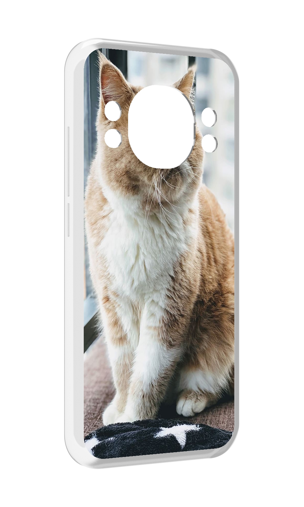 

Чехол MyPads кошка экзот для Doogee S98 / S98 Pro, Прозрачный, Tocco