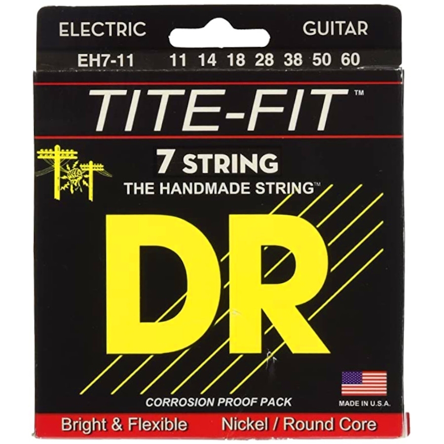 фото Струны для 7 ми струнной электрогитары dr string eh7-11