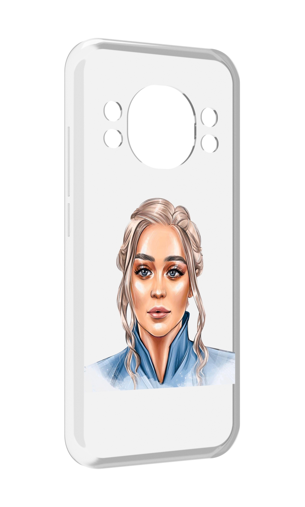 

Чехол MyPads красивая-нарисованная-девушка-блондинка женский для Doogee S98 / S98 Pro, Прозрачный, Tocco